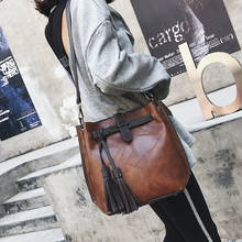 В винтажном стиле; Модные черные сумки-мешки для женщин сумка через плечо из искусственной кожи женские сумки из натуральной кожи большой Ёмкость женские сумки через плечо Bolsos Mujer 2024 - купить недорого