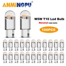 ANMINGPU COBSMD-bombillas Led, lámpara de señal para puerta de cuña, luz de instrumento, luz de matrícula, 100/50/30 Uds., T10 W5W, W5W, 194, 501 2024 - compra barato