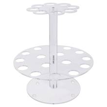 Double Layer 24 Holes Ice Cream Display Stand Acrylic Cones Sushi Roll Holder 896A 2024 - buy cheap