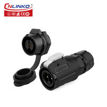 Cnlinko M16 2/3/4/5/7/8/9 pin waterproof electrical power connectors male plug female panel mount socket IP67 aviation connector 2024 - buy cheap