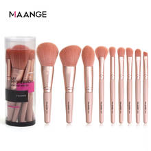 MAANGE 9 PCs Makeup Brushes Tool Set Cosmetic Powder Eye Shadow Foundation Blush Blending Beauty Make Up Brush 2024 - buy cheap