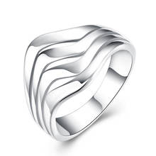 2020 Wholesale Silver-plated Ring,Fashion Jewelry,Women&Men Gift Water Ripples Thumb Finger Rings Top Quality Drop Shipping 2024 - купить недорого