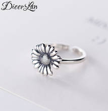 Punk New Big Sunflower Rings For Women Adjustable Size Finger Ring Fashion Jewelry 2024 - buy cheap