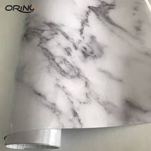 Black White Veined Marble Gloss Vinyl Architectural Wrap For Car Home Office Furniture Wallpaper Tile Sheet 2024 - buy cheap