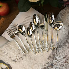 Luxury Western Silverware Cutlery Dinnerware Set Flatware Steak Knife Fork Spoon Food Dinner Tableware Restaurant Kitchen Tool 2024 - buy cheap