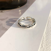 Anel prateado legal para meninas, anel original de abertura para mulheres, presente para meninas, joia da moda 2024 - compre barato