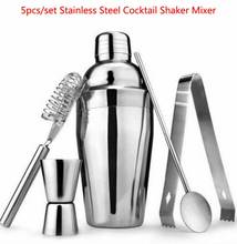 1 Set/5 PCS 350 ML Cocktail Shaker Mixer Stainless Steel Bartender Mixing Kits Martini Tool Universal Bar Sets Barwares 2024 - buy cheap