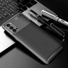 Case For Reno 4 Carbon Fiber Soft TPU Cover Shockproof Case Cover For Reno 4 4G Reno4 Pro Global Version 2024 - buy cheap