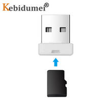 Kebidumei mini adaptador para laptop, leitor de cartão de memória com usb 2.0, tf e leitor de cartão micro sd 2024 - compre barato