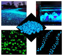 100pc Garden Decor Luminous Stones Glow In Dark Decorative Pebbles Outdoor Fish Tank Decoration Pebble Rocks Aquarium Mix Color 2024 - buy cheap