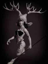 Busto de resina sem pintura escala 1/10, caçadora de cervo, busto de coleção 2024 - compre barato