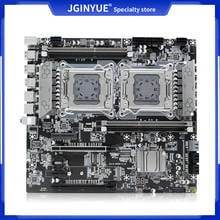 JGINYUE-placa base de doble CPU X79 LGA 2011 para Intel i7 Xeon E5 V1 y V2, procesador DDR3, memoria Ram de 256G, placa LAN Dual Giga, X79-D4 2024 - compra barato