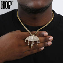 Ожерелье и подвеска для мужчин в стиле хип-хоп с фианитом AAA + 2024 - купить недорого