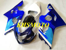 Kit de carenado para motocicleta GSXR600 750 K4 04 05 GSXR 600 GSXR 750 2004 2005 ABS, juego de carenados azul y blanco + regalos SA74 2024 - compra barato