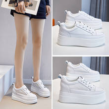 2021 Fashion Casual Designer Vulcanized Shoes Women Thick-soled Increased White Sneakers For Women Female Platform Sneakers New 2024 - buy cheap