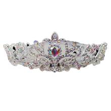 Crystal Crown Tiara with Comb Headband Wedding Party Princess Bridal Bandana 2024 - buy cheap