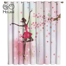 COCOHouse Beauti Ballet Dancer Room Curtains Large Window Window Curtains Dark Curtain Rod Bedroom Curtains Bathroom Outdoor 2024 - buy cheap