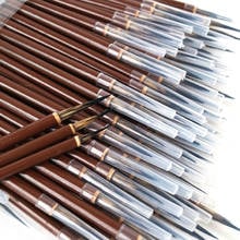 12pcs Line Fine Paint Brush Stone Badger Chinese Brush Pen Chinese Calligraphy Brush Pen Art Acrylic Oil Watercolor Paint Brush 2024 - buy cheap