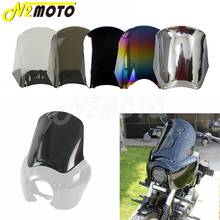 Smoke Sport Fairing 15 Replacement Windshield For 1987-2017 Street Bob Wide Glide Dyna Touring Bobber FXR Fairing Wind Screen 2024 - buy cheap