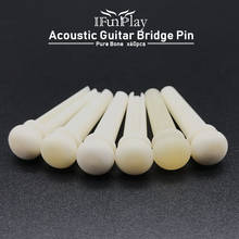 60pcs Real Cattle Bone Acoustic Guitar Bridge Pins Pure Bone Bridge Pin for Folk Guitar Replacement Parts Guitar Accessories 2024 - buy cheap