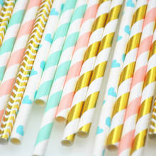 25pcs Paper Drinking Straws paper napkins Party  Paper Straws happy birthday party decoraiton birthday party decorations kids 2024 - buy cheap