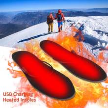 1 Pair Electric Heated Shoe Insoles Feet Foot Warmer Heater USB Foot Winter Warmer Pads Winter Warming Shoes Insole 2024 - buy cheap