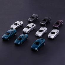 New 10Pcs 1:100 Painted Model Car Building Layout HO Scale Model Building Toy 2024 - buy cheap