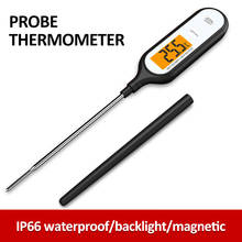 IP66 Waterproof Food Thermometer LCD Digital Kitchen Thermometer For Meat Cooking Food Probe BBQ Electronic Oven Kitchen Tools 2024 - buy cheap