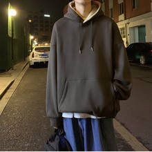2020 Casual Pullover Hoodies Men's Thicken Clothes Autumn Sweatshirts Men Hip Hop Streetwear Solid Fleece Man Hoody 2024 - buy cheap