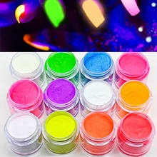 12 Colors 2in1 Glow In Dark Nail Art Dipping Powder Neon Phosphor Acrylic powder Acrylic Powder&Dipping Powder Pigment Dust Kit 2024 - buy cheap