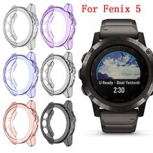 Macio ultra-fino cristal claro tpu protetor caso capa para garmin fenix 5 / 5 plus relógio inteligente acessórios fenix5 escudo #1009 2024 - compre barato