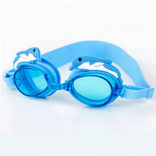 Gafas de natación profesionales para niños, lentes de dibujos animados, Delfín, antivaho, impermeables, para natación 2024 - compra barato