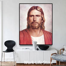Pintura en lienzo de Jesús, Dios, carteles e impresiones, imágenes artísticas de pared para decoración de sala de estar, Mural de decoración del hogar 2024 - compra barato