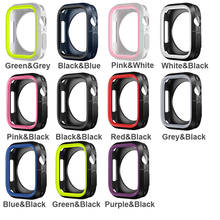 Silicone Bumper For Apple Watch Case 44mm 40mm iWatch case 42mm/38mm soft Protector cover Apple watch 5 4 3 2 1 Accessories 2024 - buy cheap