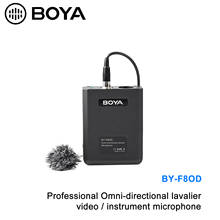 BOYA BY-F8OD XLR Omnidirectional Lavalier Microphone for DSLR Camera Sony Panasonic Camcorder Vocal & Acoustic Guitar Video Film 2024 - buy cheap