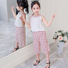 Teenage Children Clothing Tracksuit For Girls Clothing Sets Summer Girl Clothes Print Outfit Suit Kids Clothes 4 6 8 10 12 Years 2024 - buy cheap