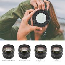 Kamlan 50mm f1.1 II APS-C Large Aperture Manual Focus Lens for CanonM Sony E Fuji X M43 Mirrorless Cameras Lente para celular 2024 - buy cheap