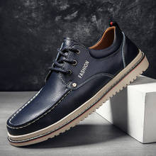 Brand Spring Autumn Men's Casual Shoes Leather Business Oxfords Men Fashion British Style Skin-friendly Minimalist Shoes for Men 2024 - buy cheap