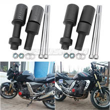 Motorcycle Black & Carbon No Cut Frame Sliders Crash Falling Protector For Kawasaki Z1000 2003-2006 2004 2005 2024 - buy cheap