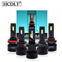 Hcdlt-kit de farol de carro, 2 peças, alta potência, 90w, 9003 lm, f3, h4, 9005, h7, h8, h9, h11, 9006, 6500, rede can bus, luz de neblina, k, branca 2024 - compre barato