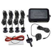 Kit de Sensor de aparcamiento para coche, sistema de sonda de alerta de sonido, Radar de respaldo inverso, 4 sensores, zumbador de 22mm, 12V 2024 - compra barato