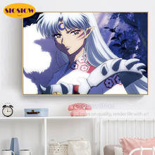 5D DIY Diamond Painting Anime Inuyasha Action Figures Full Square Drill 3D Dimond Mosaic Cross-stitch Kits Embroidery Needlework 2024 - buy cheap