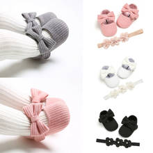 Newborn Baby Girl Soft Sole Crib Shoes Anti-slip Sneaker Prewalker 0-18M 2024 - buy cheap