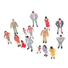 Figuras de personas de pasajeros, modelo pintado, 20 unidades, escala 1:25 2024 - compra barato
