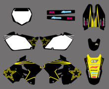 Equipo de gráficos y fondos de nuevo estilo, Kits de calcomanías para Suzuki RM125 RM250 RM 125 250 2001 - 2012 2011 2010 2009 2008 2024 - compra barato