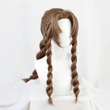 Final Fantasy VII Айрис Гейнсборо парик Для женщин коричневого цвета, с длинными волнистый парик для косплея термостойкие синтетические волосы, парик парики 2024 - купить недорого