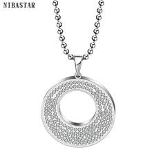 Ниба Мода Новый стиль 316 из нержавеющей стали кристалл кулон ожерелья для женщин 2024 - купить недорого