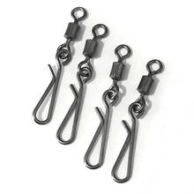 50PCS Stainless Steel Fishing Swivels MS+QL Interlock Rolling Swivel With Hooked Snap Fish Hooks+Free shipping! 2024 - buy cheap
