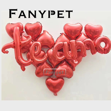 15 pçs dia dos namorados balões espanhol te amo folha de alumínio balão coração eu te amo aniversário de casamento decoração suprimentos 2024 - compre barato
