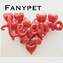 Globos de San Valentín para el día de Te Amo, 15 unidades, globo de papel de aluminio español, corazón Te quiero, suministros de decoración de aniversario de boda 2024 - compra barato